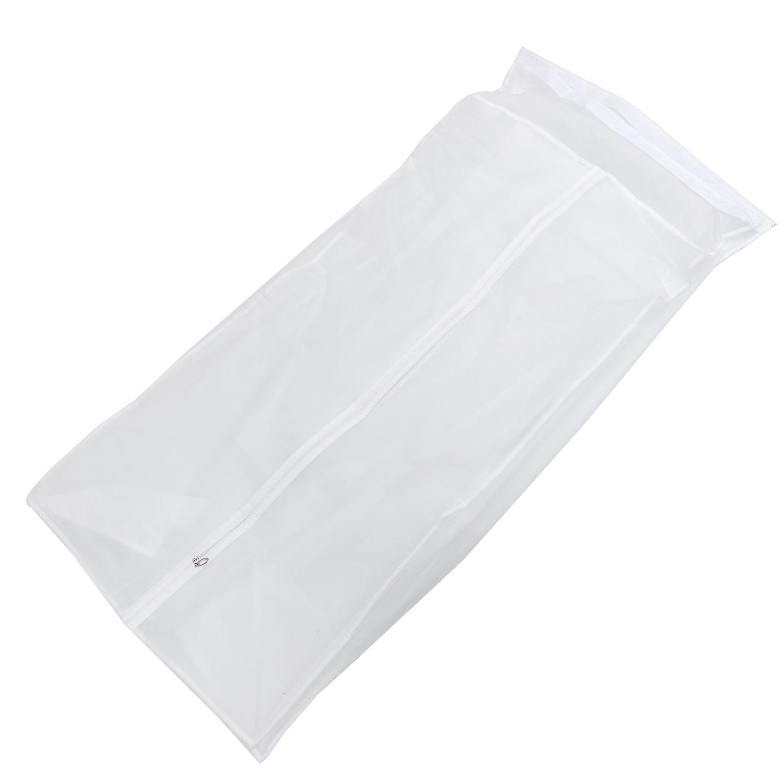 Foldable White Coat Bags For Closet Storage Suitable For Household Users 90x60x50cm Rectangular 1Pcs