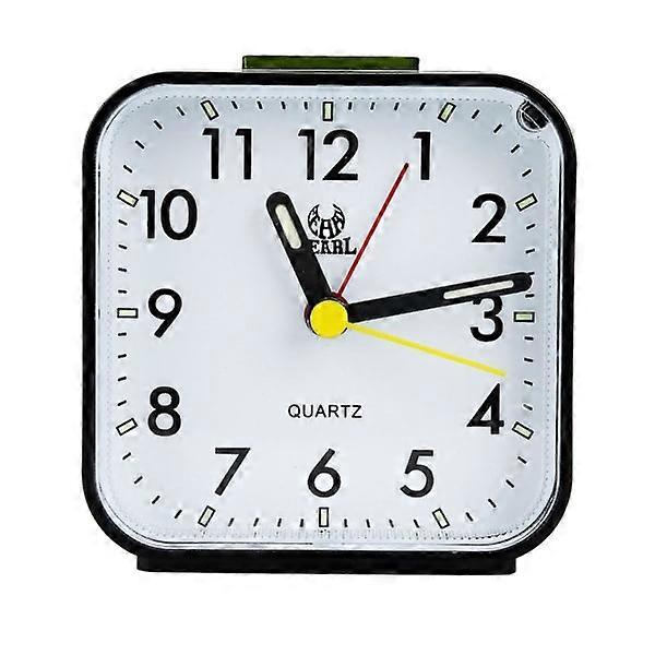 Silent Bedside Clock Non-Ticking Battery Operated Table Clock Bright Display Snooze Light