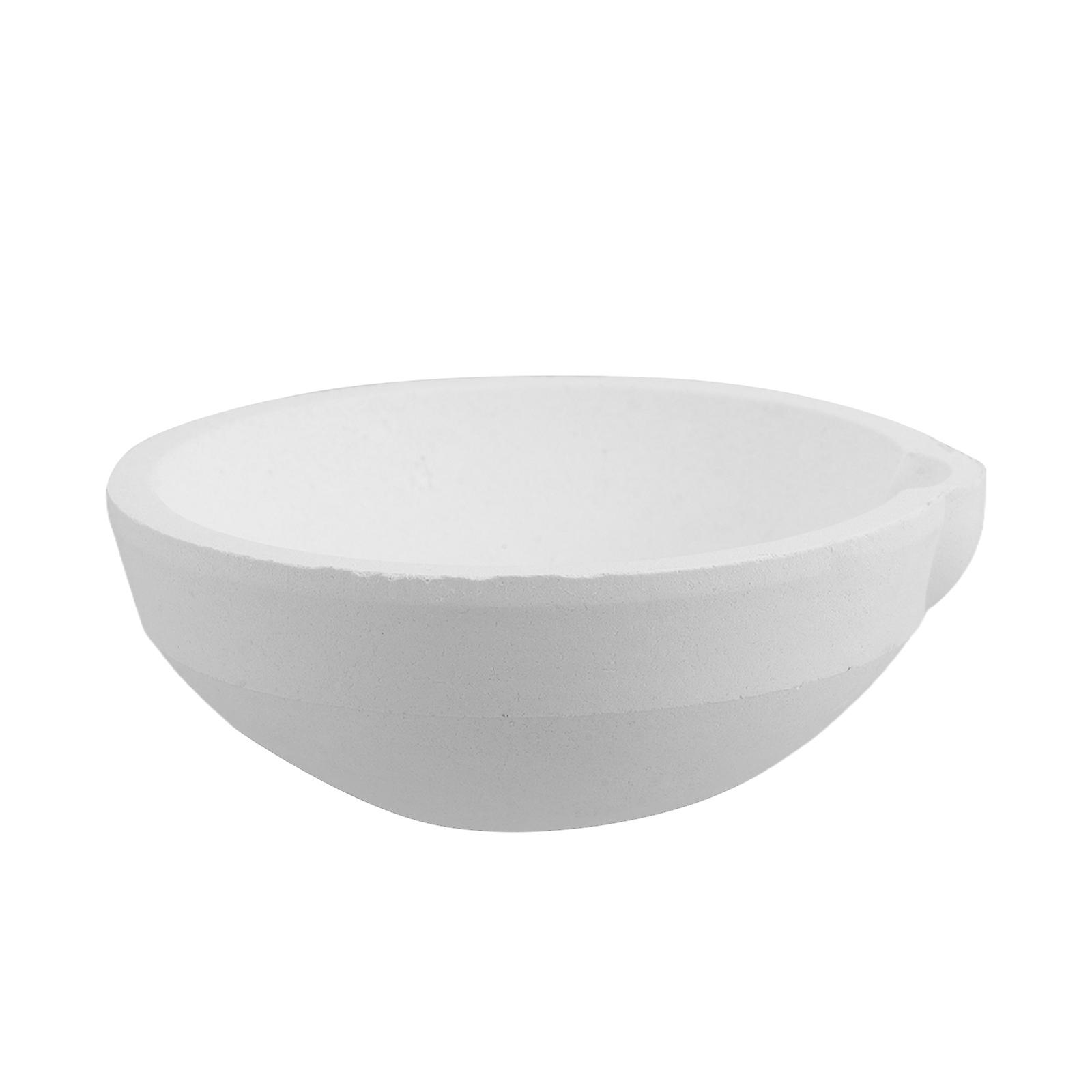 Crucible Pot Crucible For Metalworking Projects Alchemy Enthusiasts High-Temperature Resistant Melting Tool White 9.50X9.30X4.00CM 1Pack