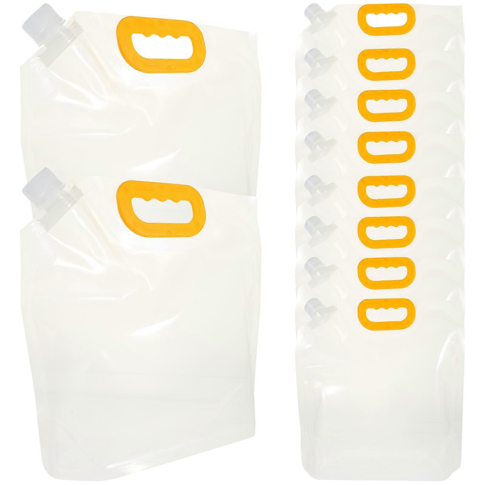 Transparent Grain Bag with Hollow Handle for Storing Food and Organizing Use Safe PAPE 10pcs