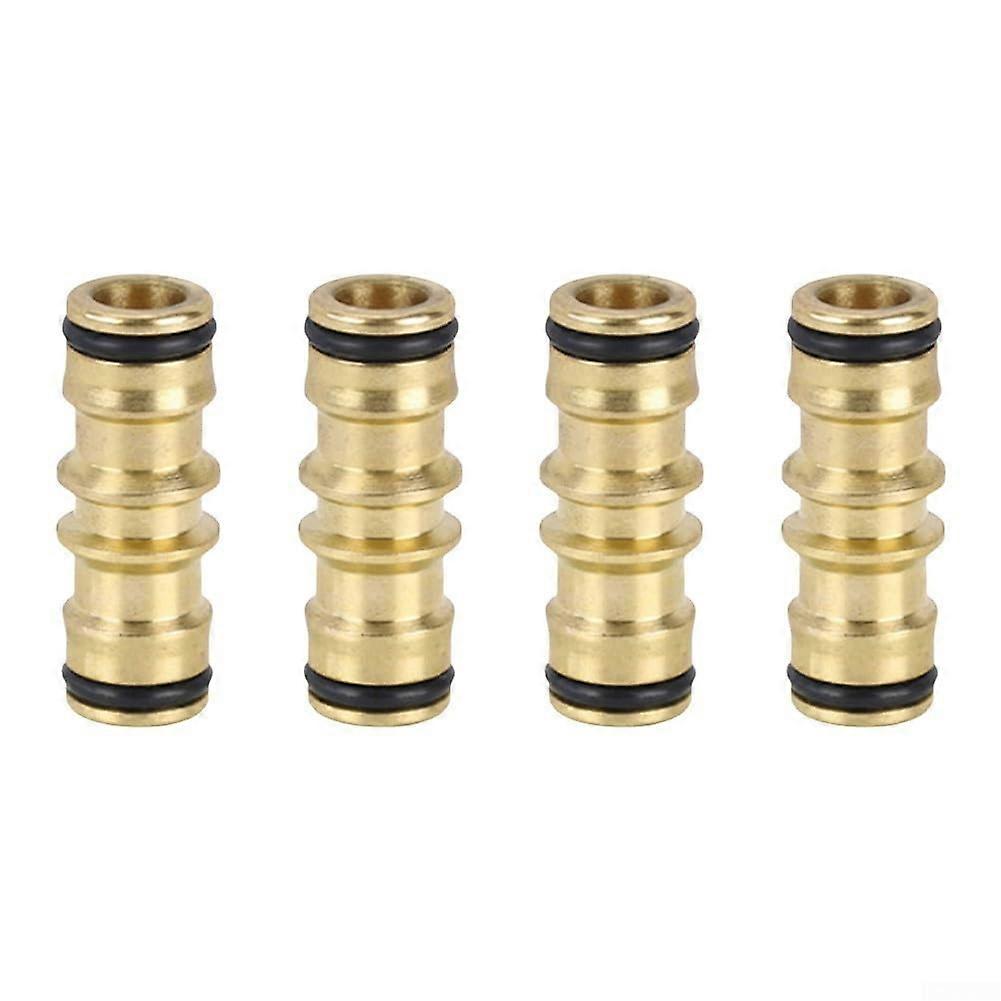 Quick connection, 4 pieces copper water pipe connectors, bidirectional functionality for plumbing needs.