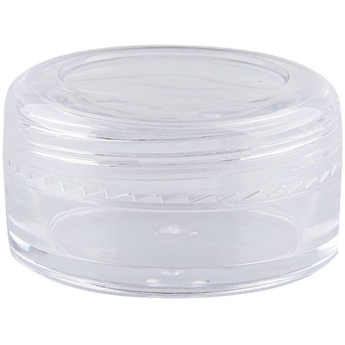 100pcs Cosmetic Container, Empty Can, Transparent Can With Lid, Cosmetic Lip Balm Cream, Rhinestone Pearl Box, Trial Sample Box