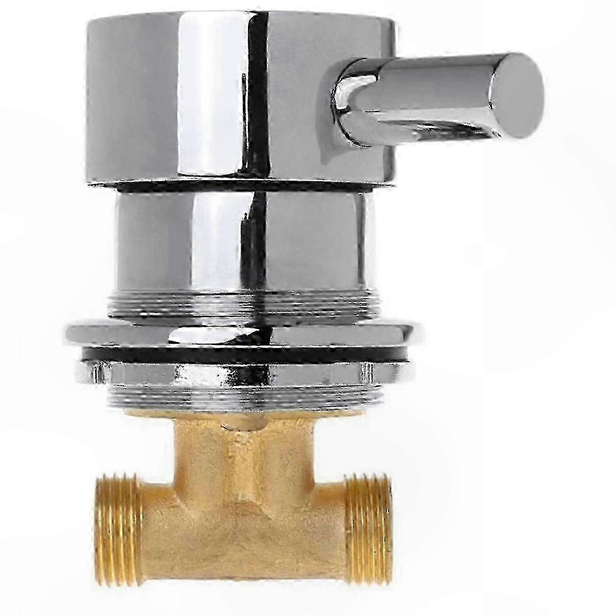 Thermostatic Shower Mixer Valve with 2 Inlets and 1 Outlet for Hot and Cold Water Control