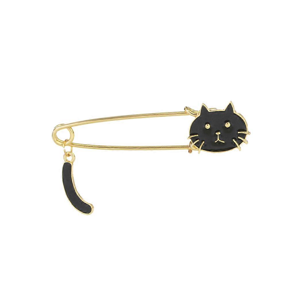 Unisex Cartoon Shape Alloy Brooch Set with Sturdy Pin for Decoration 2 Pieces Assorted Color