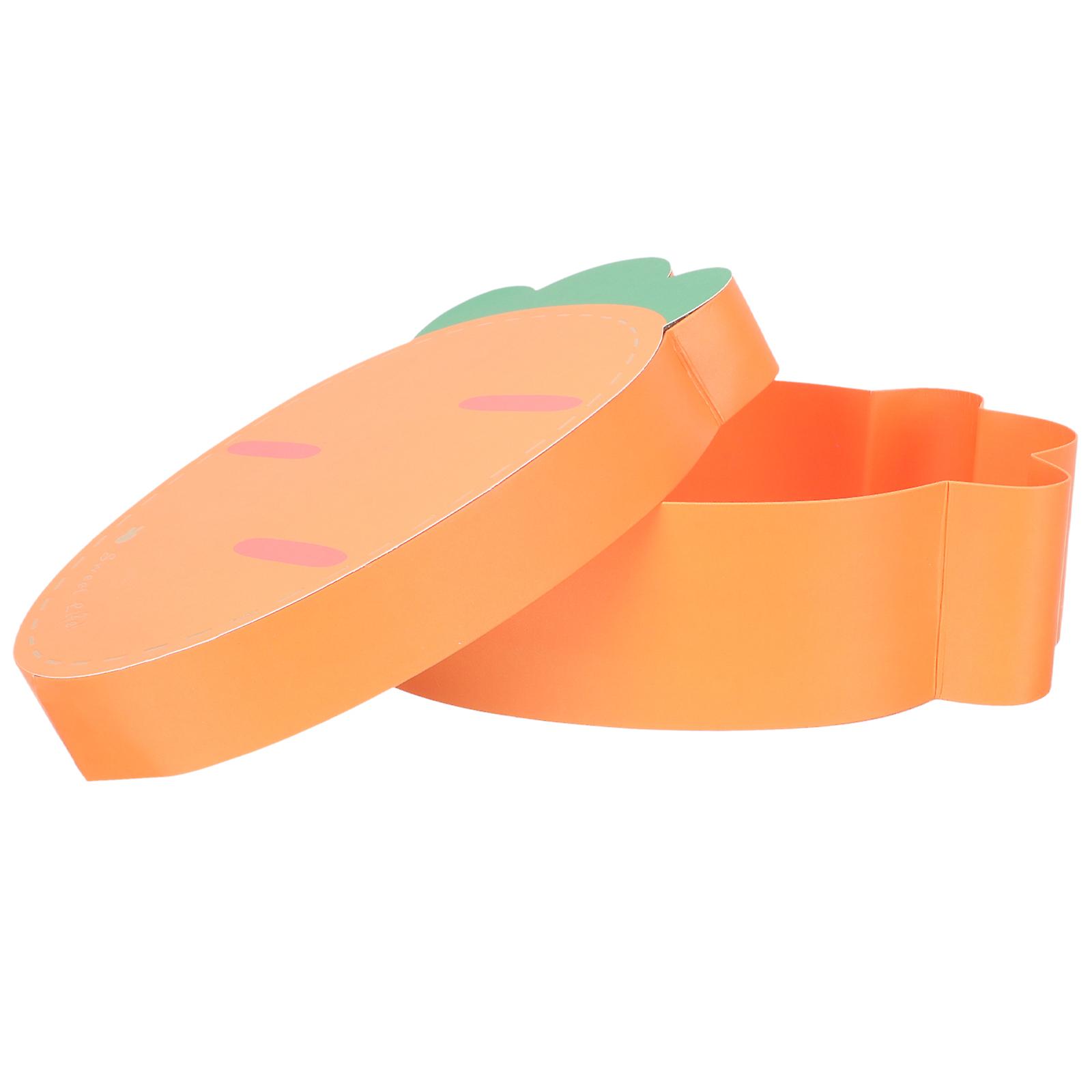 Carrot Shaped Candy Box for Party Favors and Treats Assorted Color Paper Box