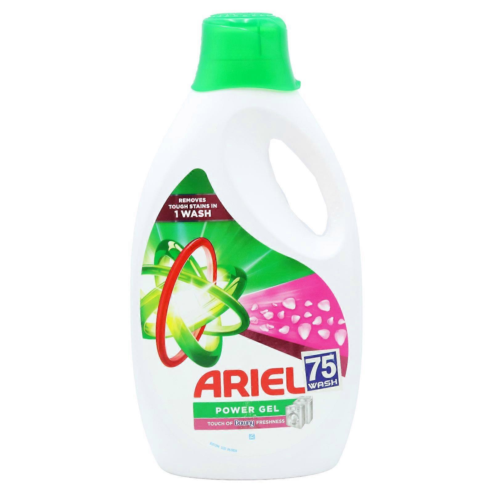 Ariel Power Gel Laundry Liquid Detergent with Touch of Downy Freshness - 75 Washes