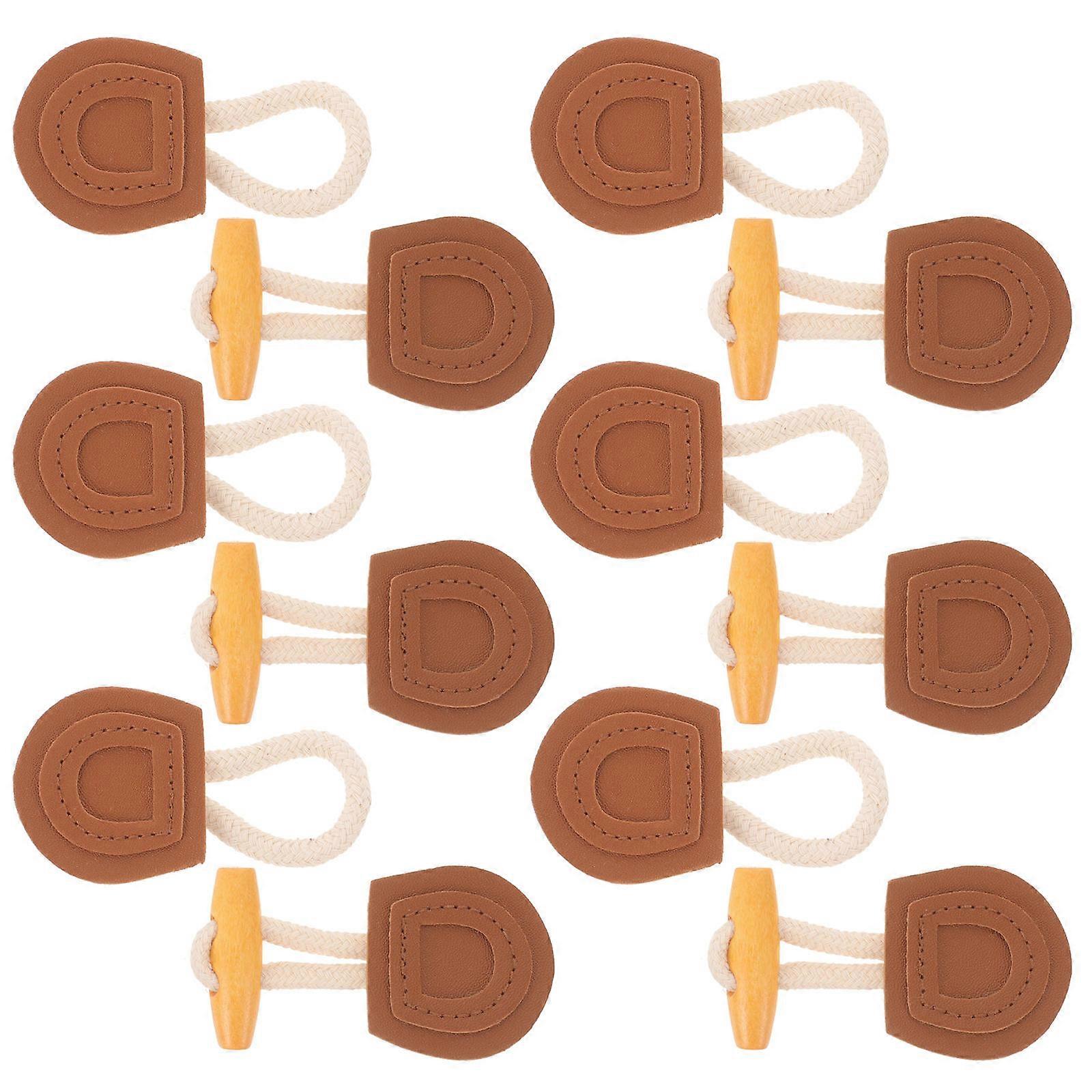 Dress Shawl Coat Buckles 6 Pairs For Knitting Projects Brown Simple Looking Durable Solutions