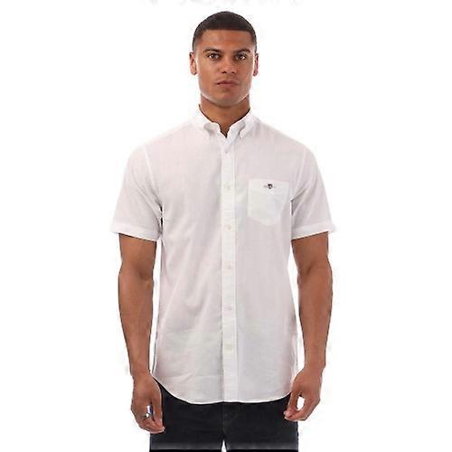 Gant Mens Linen Regular Short-Sleeved Shirt