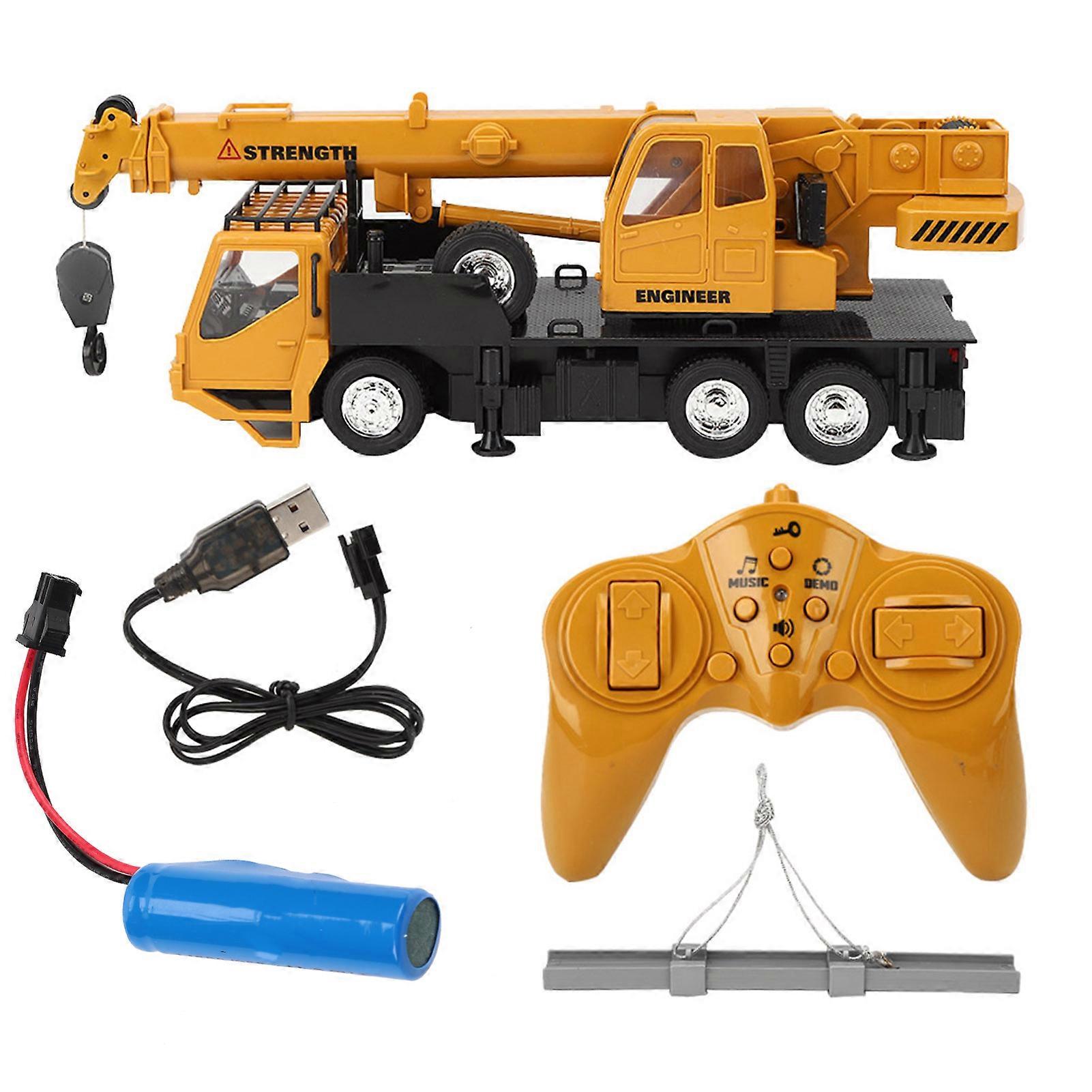1:24 Scale 10CH Wireless Remote Control Highly Simulation Engineering Car Model Children Toy3822 Crane