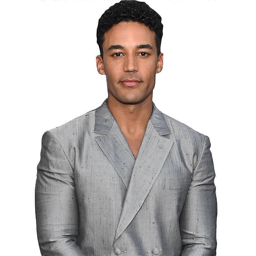 Devon Terrell (grijs pak) half lichaam Buddy uitsparing