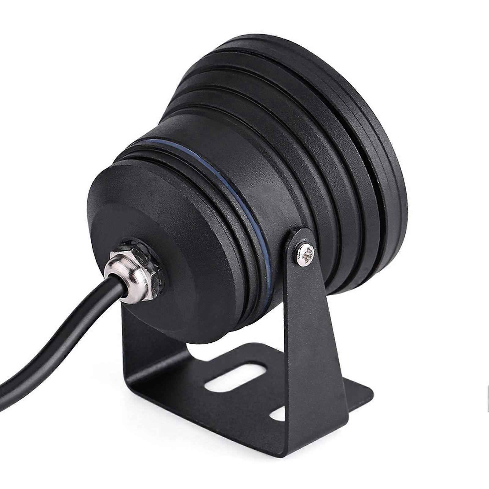 RGB LED Spotlight 10W 12V Marine Boat Yacht Rainproof Light With Remote Control Black Shell