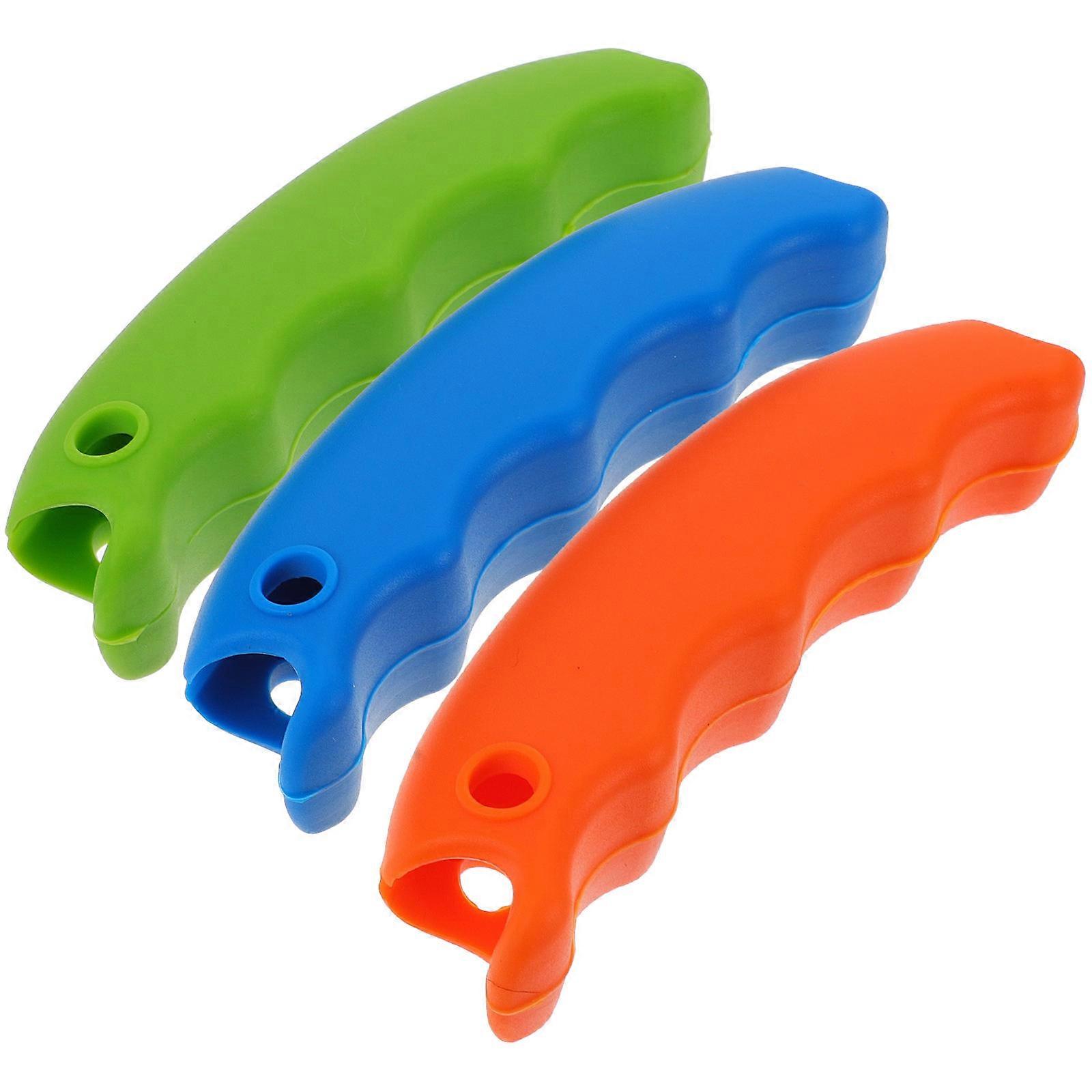 Silicone Grocery Bag Carrier Handles 3pcs Reusable Shopping Bag Grips for Effortless Lifting and Carrying Heavy Bags