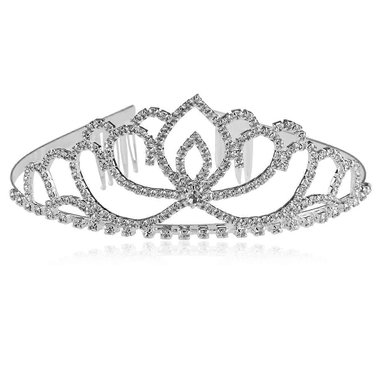 Rhinestone Tiara Charming Bridal Crown Headband for Wedding