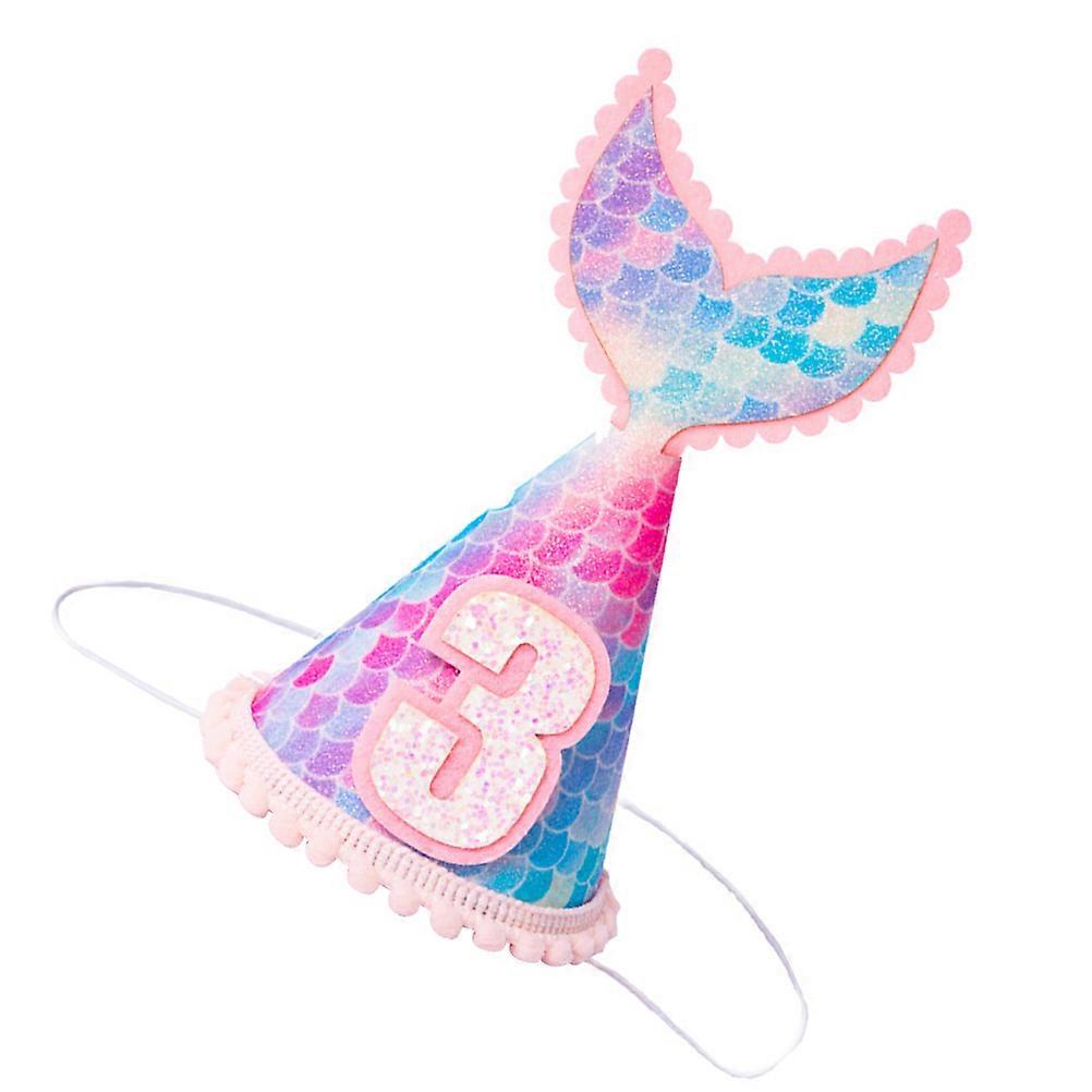Children's Birthday Hat, Shiny Surface Adding Loveliness to Any Event