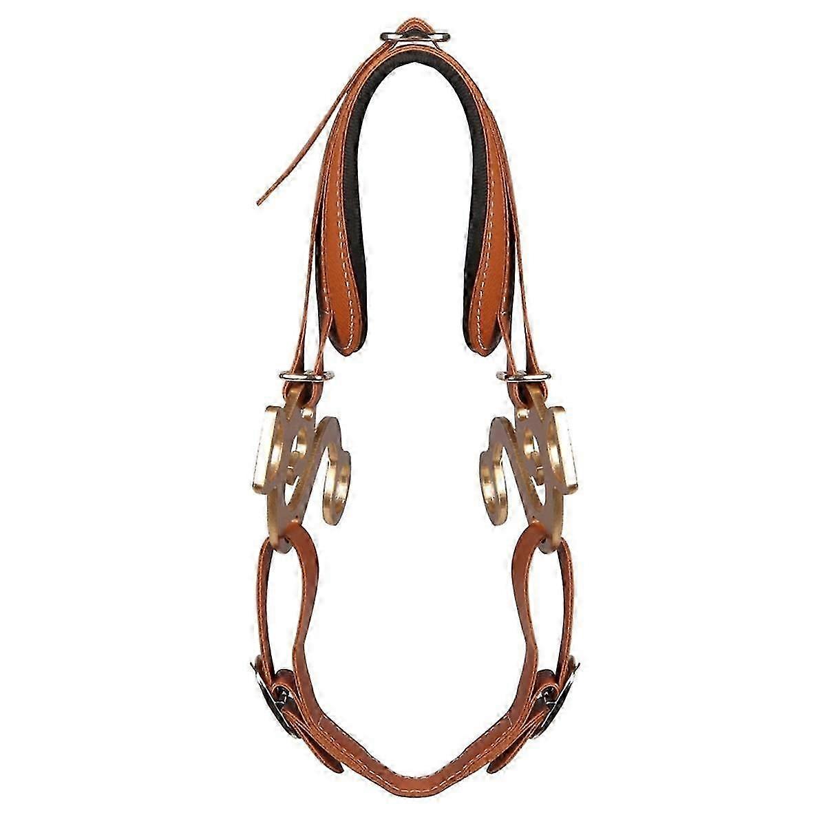 Mors de cheval brune bride cuir rembourré anglais western réglable nez gourmette chaîne équipement équestre