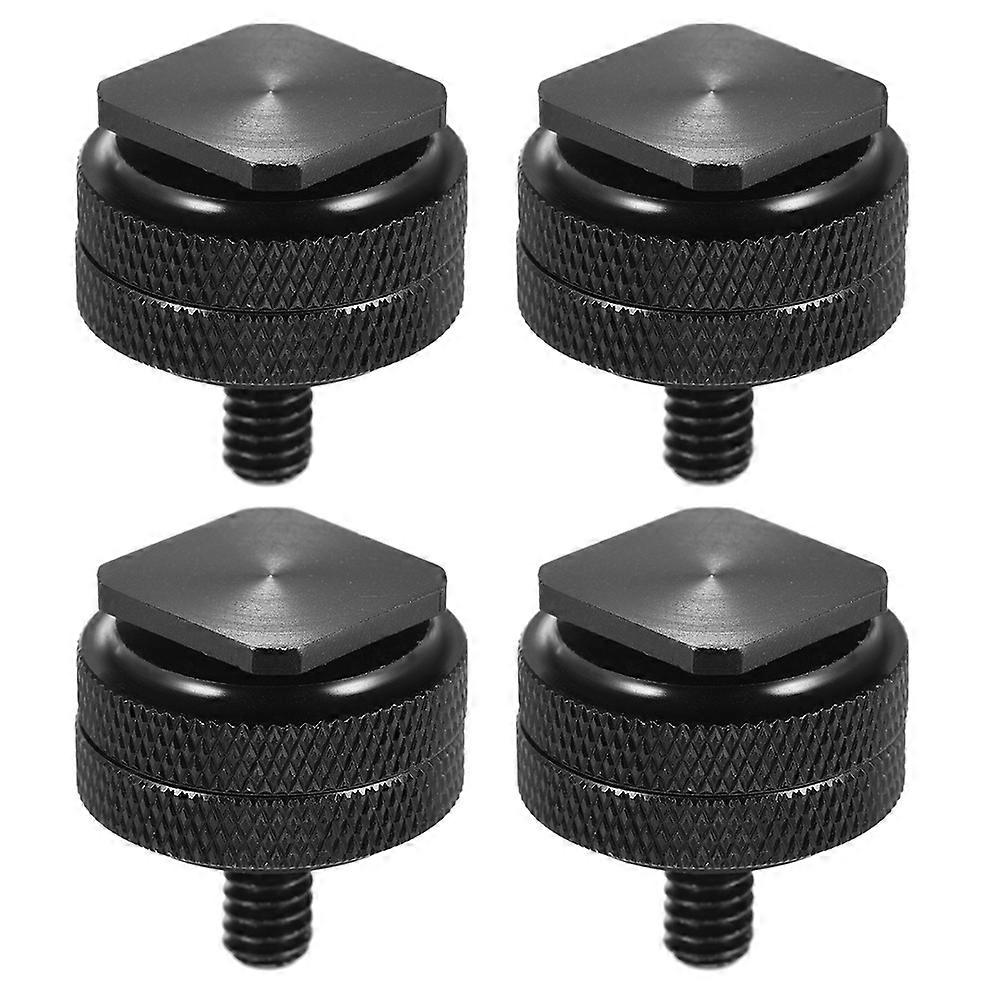 4 PCS Tripod Screw Adapter 1/4 inch Double Screw for Camera Hot Shoe Mount Accessory