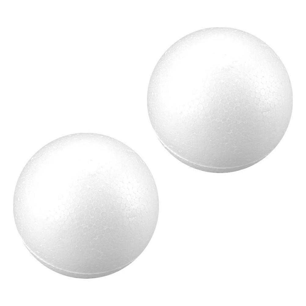 Solid White Wedding Ball Decor 2Pcs for DIY Crafts and Party Decoration