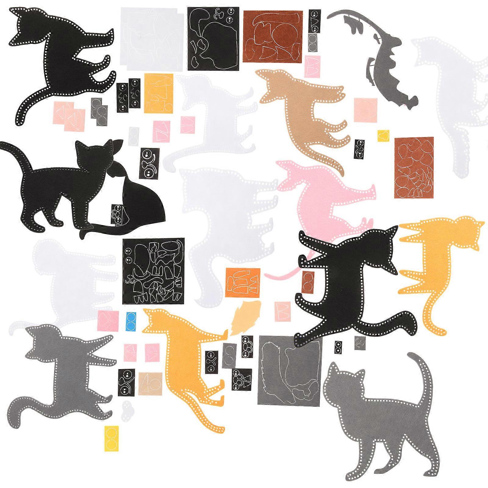 Children's Sewing Kit Plush Doll Craft Set Ideal For Parent-Child Interaction 14X14Cm Unique Design 1 Set