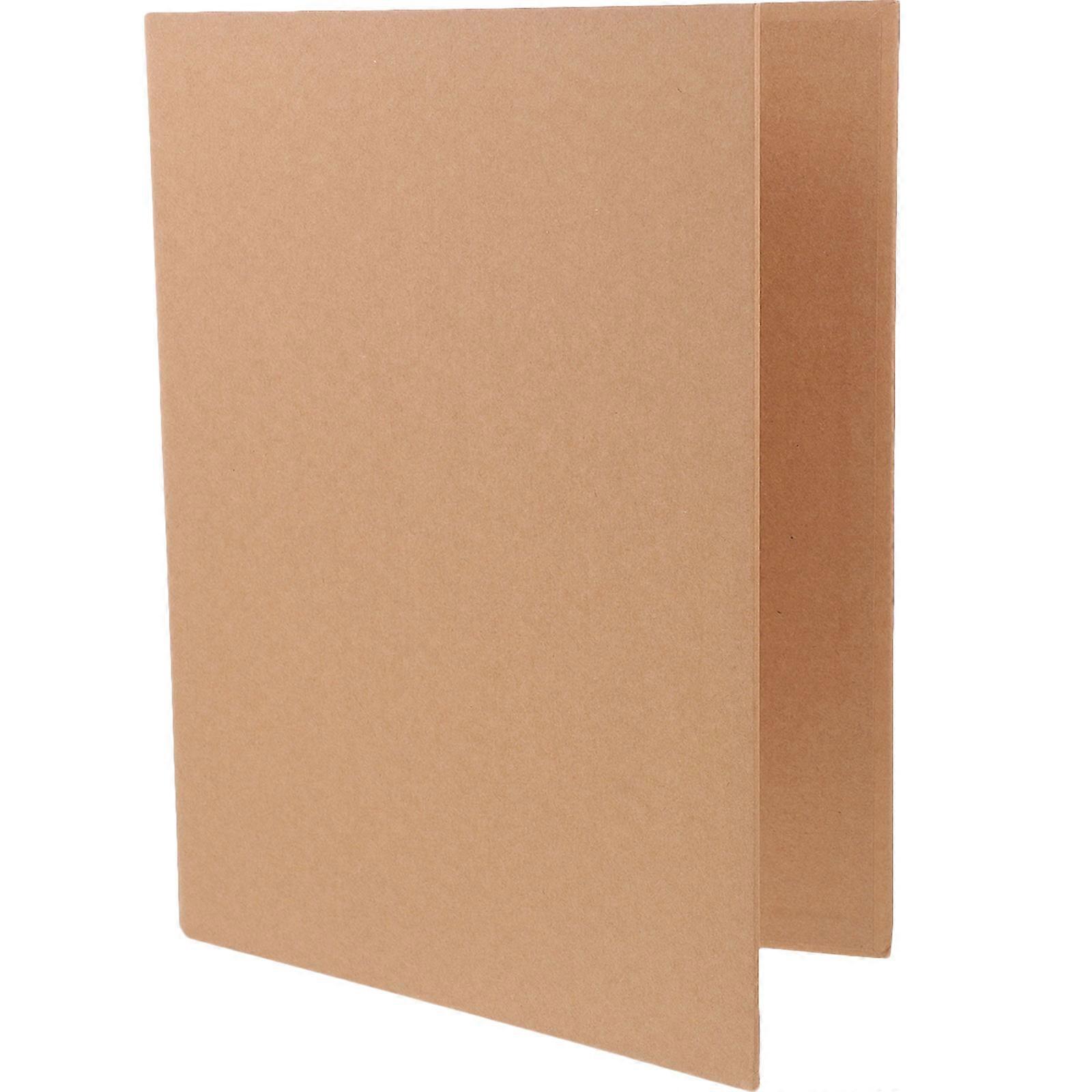 Kraft Paper Binder Refillable Notebook Cover 1 Leaf Notebook Shell for Students
