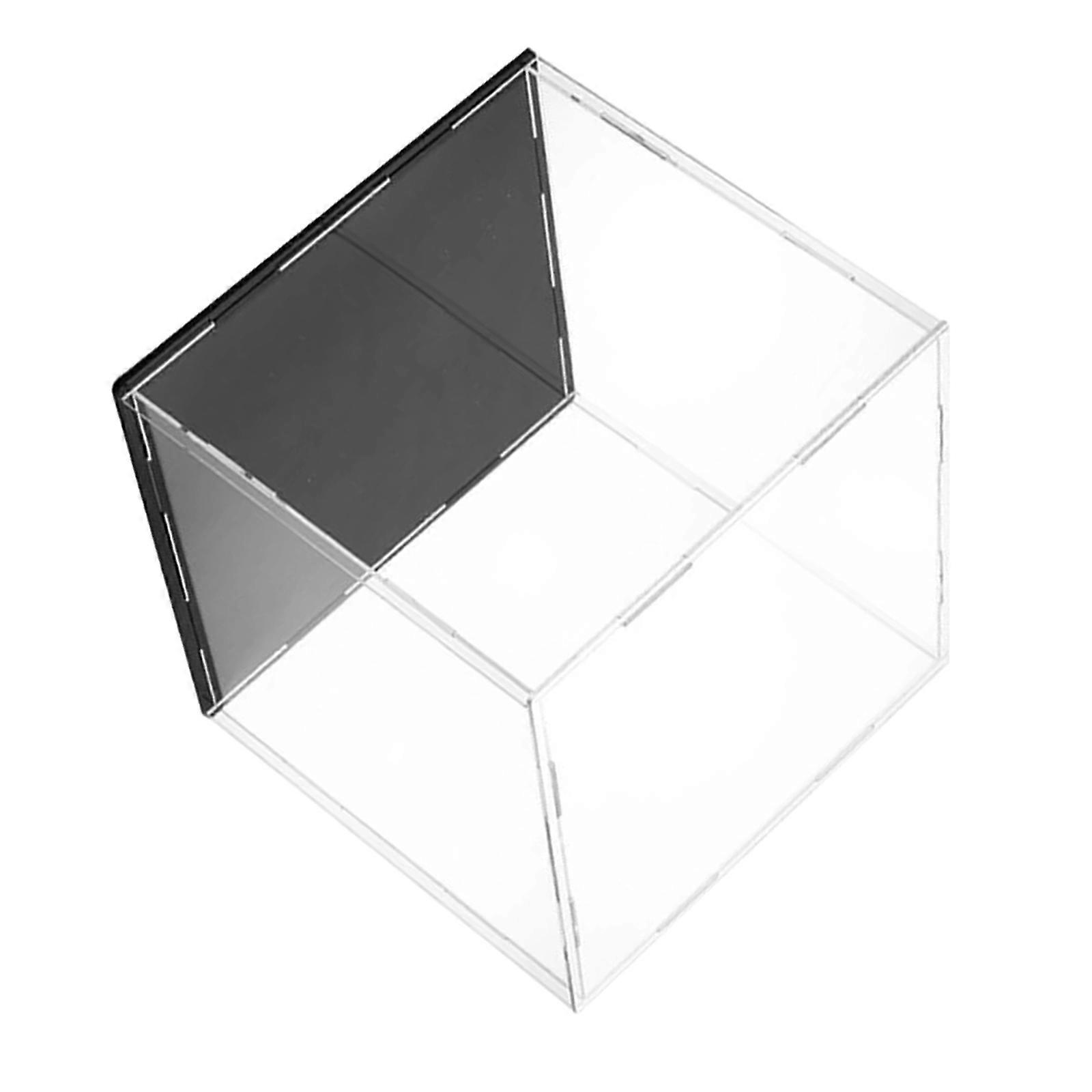 Dust-Proof Transparent Football Display Box With Square Acrylic Design For Athletes And Fans 25x25cm 1Pcs