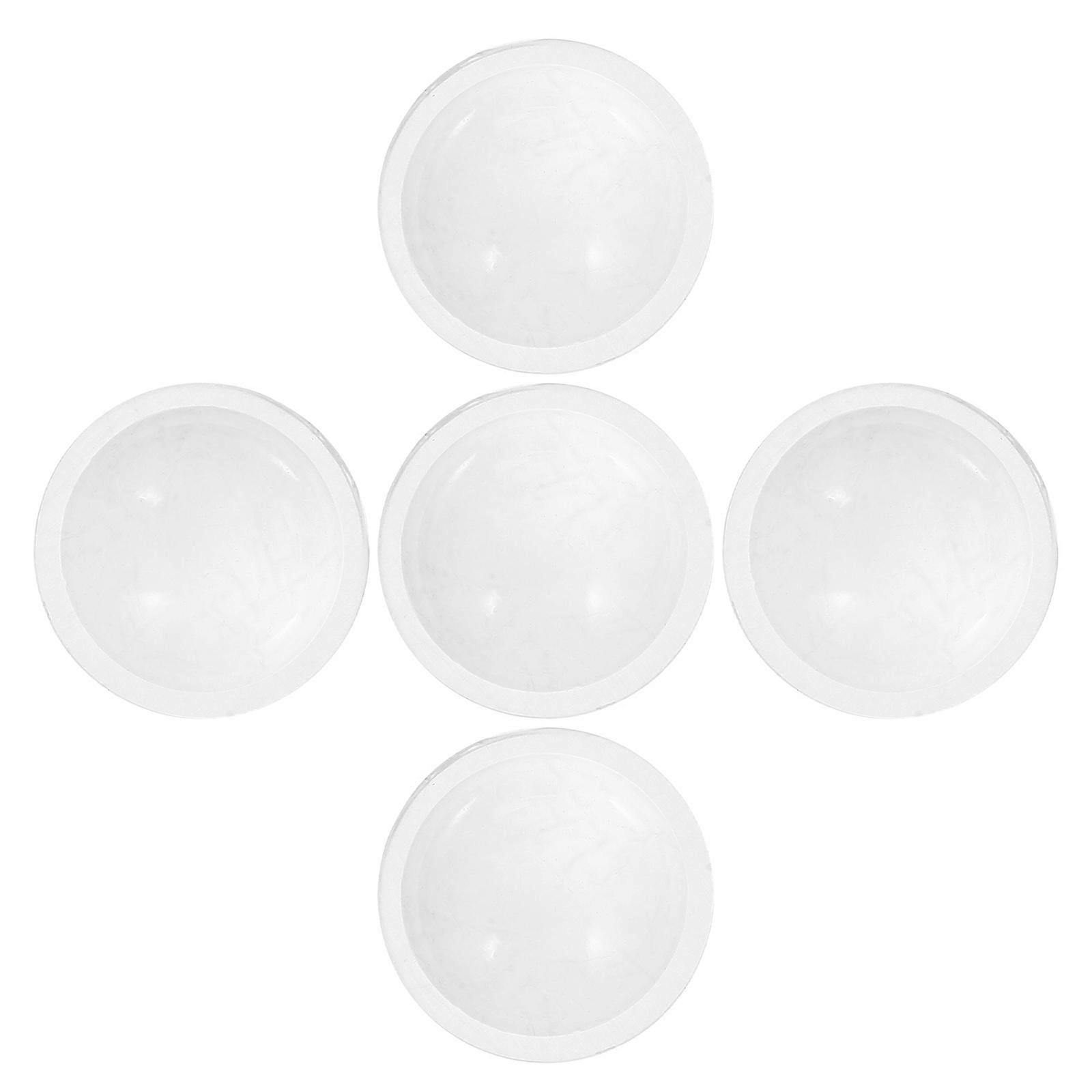 5pcs Convex Lens 16mm Magnifier for Flashlight Use Transparent PMMA Material Adjustable Focus