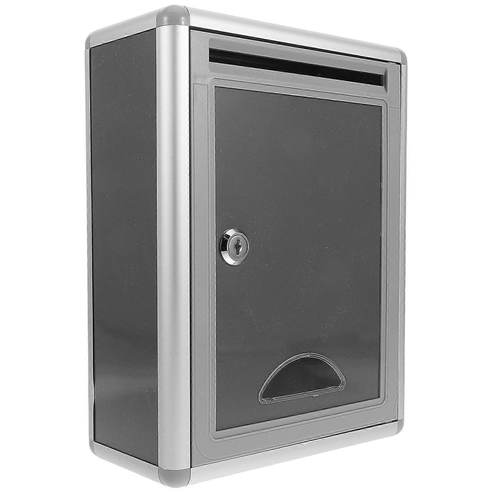 Wall Mounted Mailbox with Lock Large Capacity Secure Hanging Post Box for Home Office Outdoor Use Modern Weatherproof Design Easy Installation