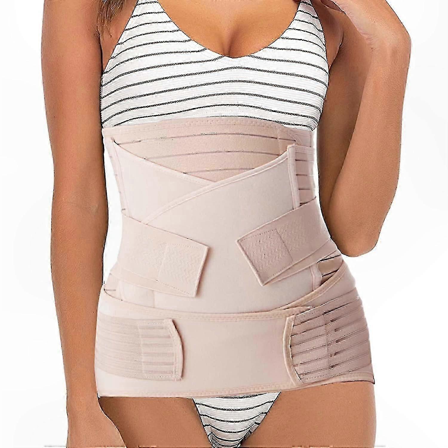 Postpartum Belly Wrap for Recovery and Shaping - 3-in-1 Support Belt for New Moms, XL Size