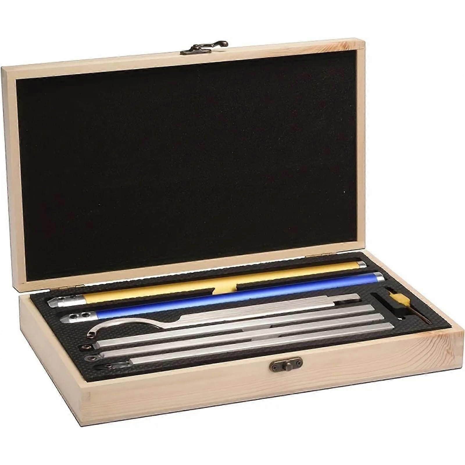 Carbide Turning Tool Set For Wood Lathe With Cutting Inserts And Storage Box