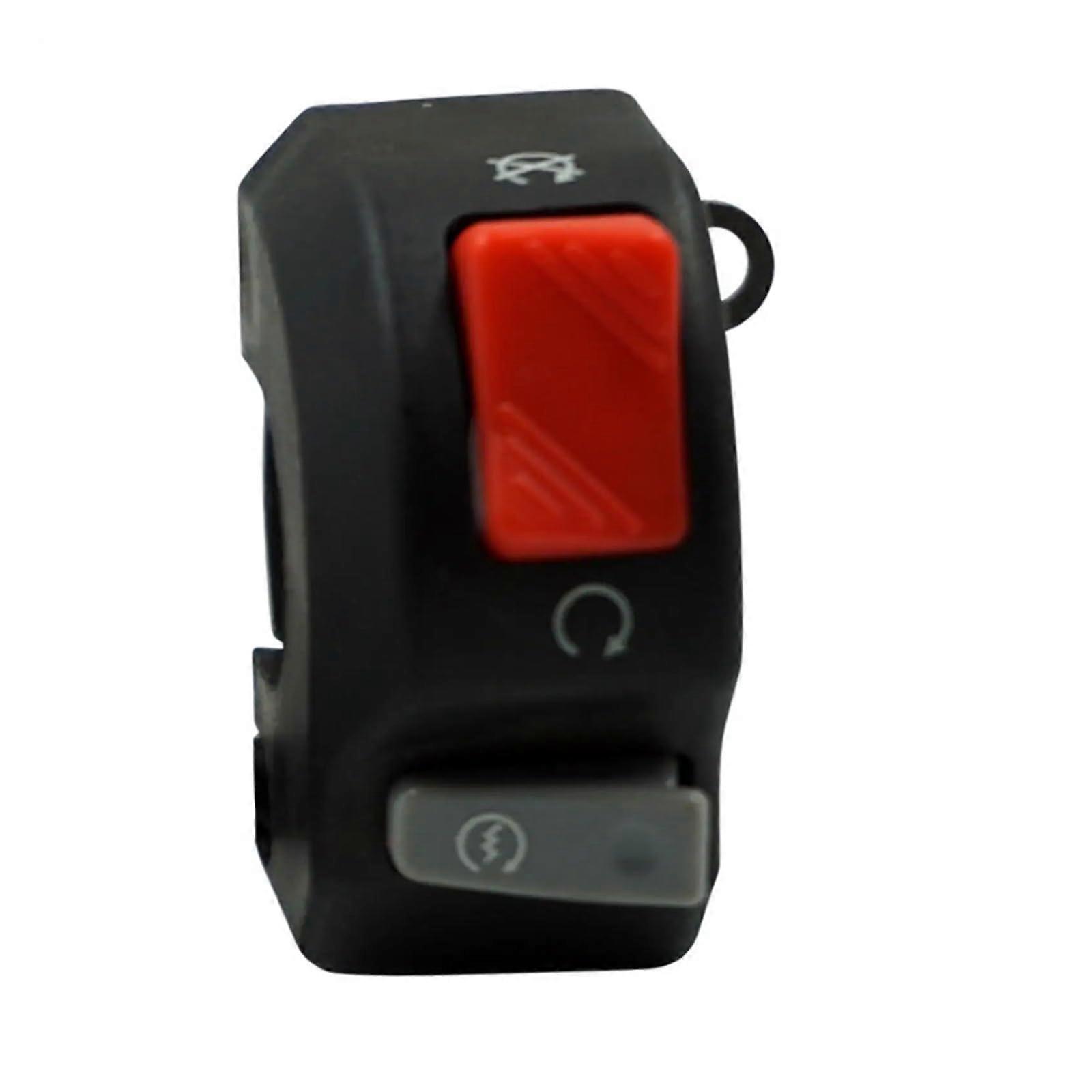 Motorcycle Handlebar Switch 22mm Engine Stop Start Switch for Scooters Snowmobiles DC 12V Waterproof Control