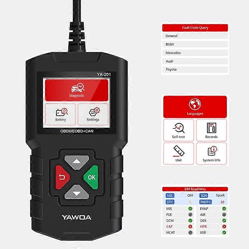 Car Mini Code Reader OBD2 Fault Detector Diagnostic Tool