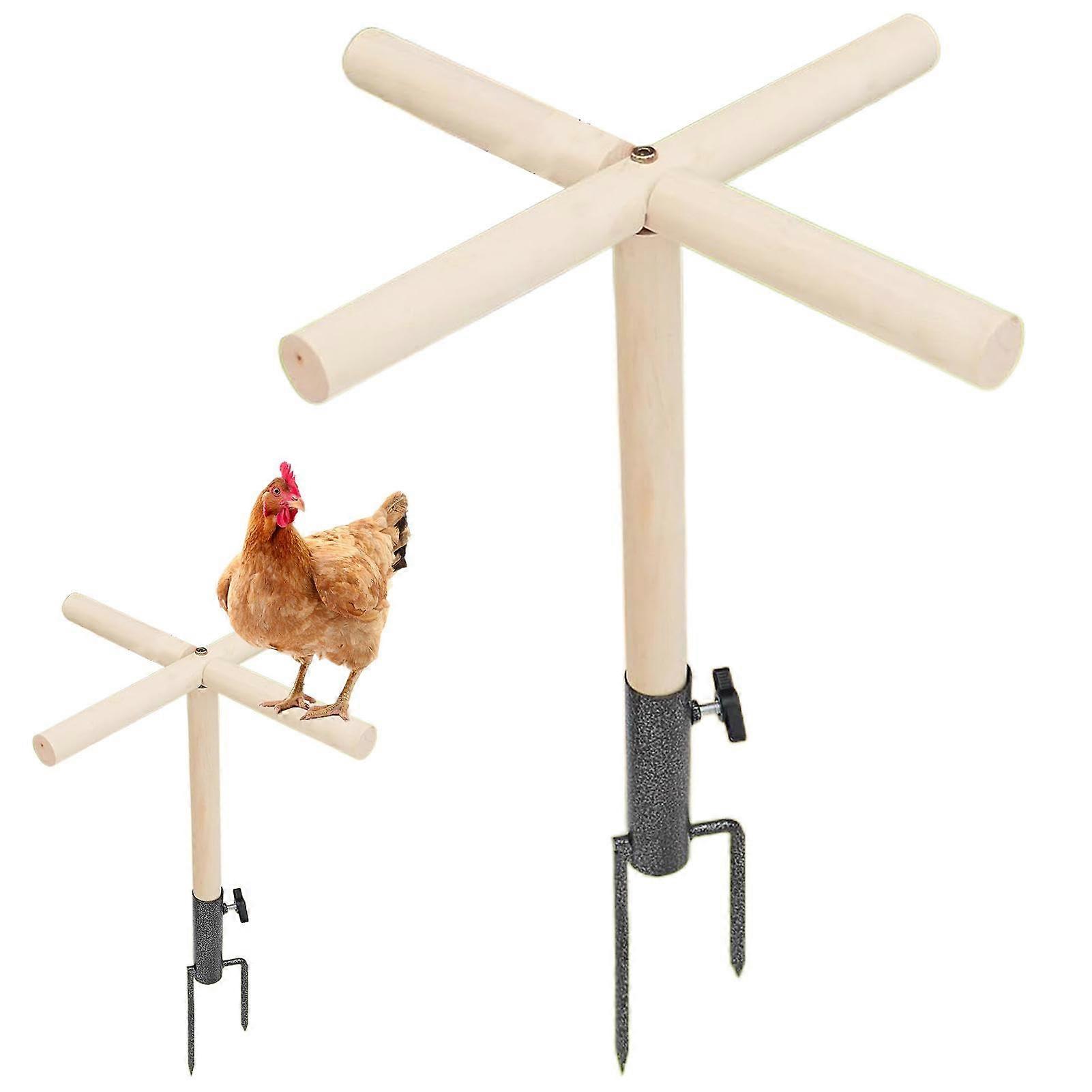 Chicken roost for chicken coop, resting perch for chicks, clothes hanger and parrot perch, toys for chicken coop, hanger holder for chicks, branch