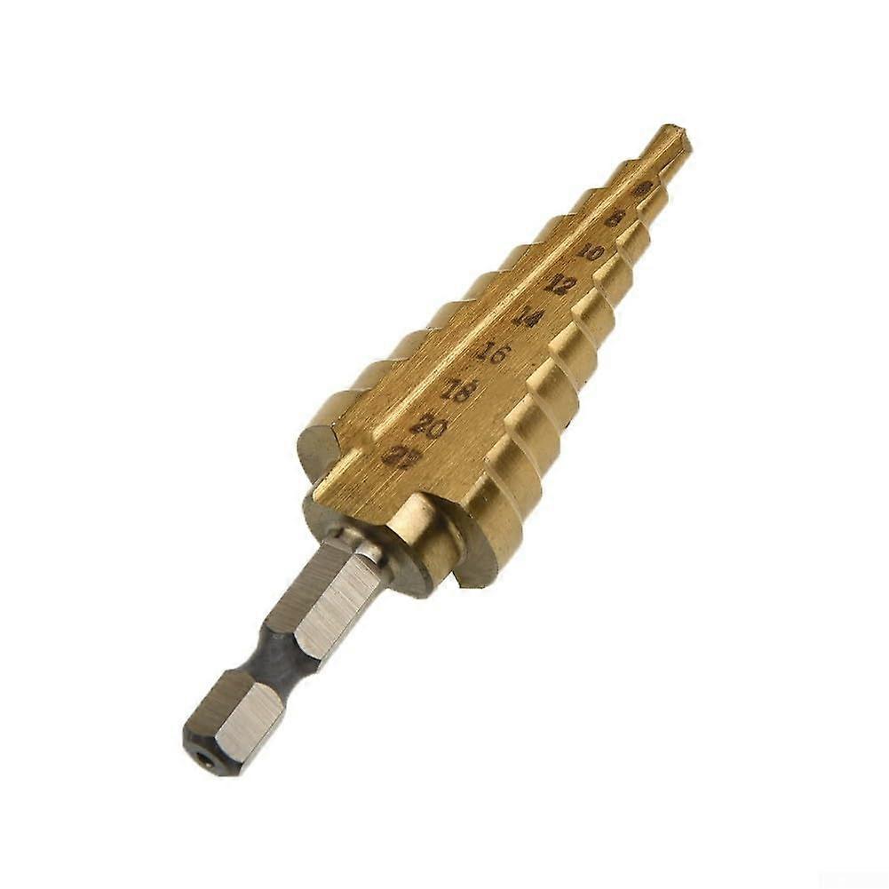 422 mm HSS Hexagon Cone Step Drill Bit for Sheet Metal Applications 4-22 mm Size and Versatile Compatibility