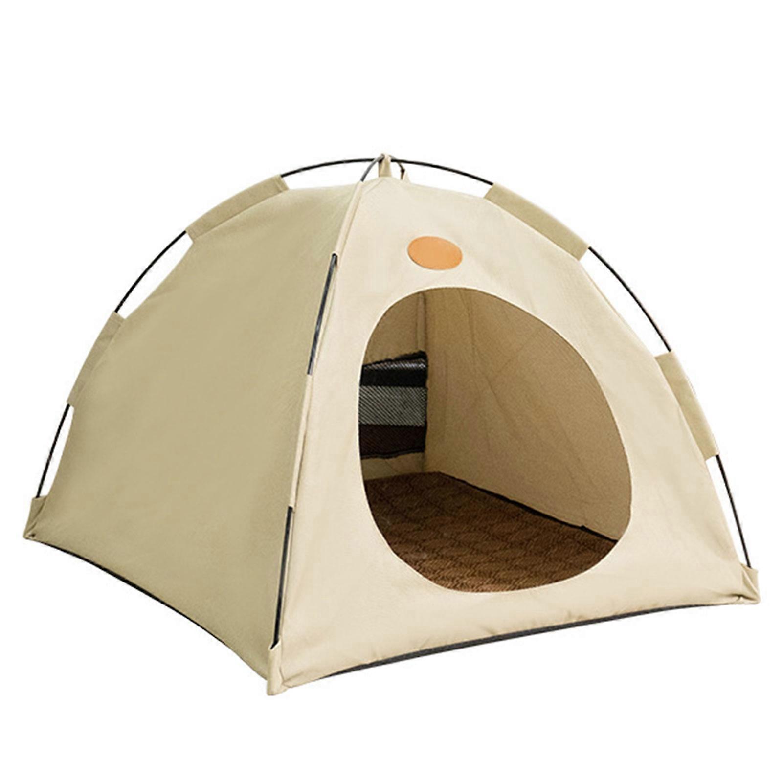 Portable Pop-Up Pet Tent - Breathable, Non-Collapsing Cat House for Indoor & Outdoor Use, Ideal for Summer & Spring