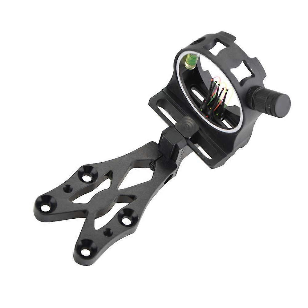 Micro Adjustable Compound Bow Sight 5 Pin Archery Sight 0.019 Optical Fiber Bow Sight For Hunting Shooting