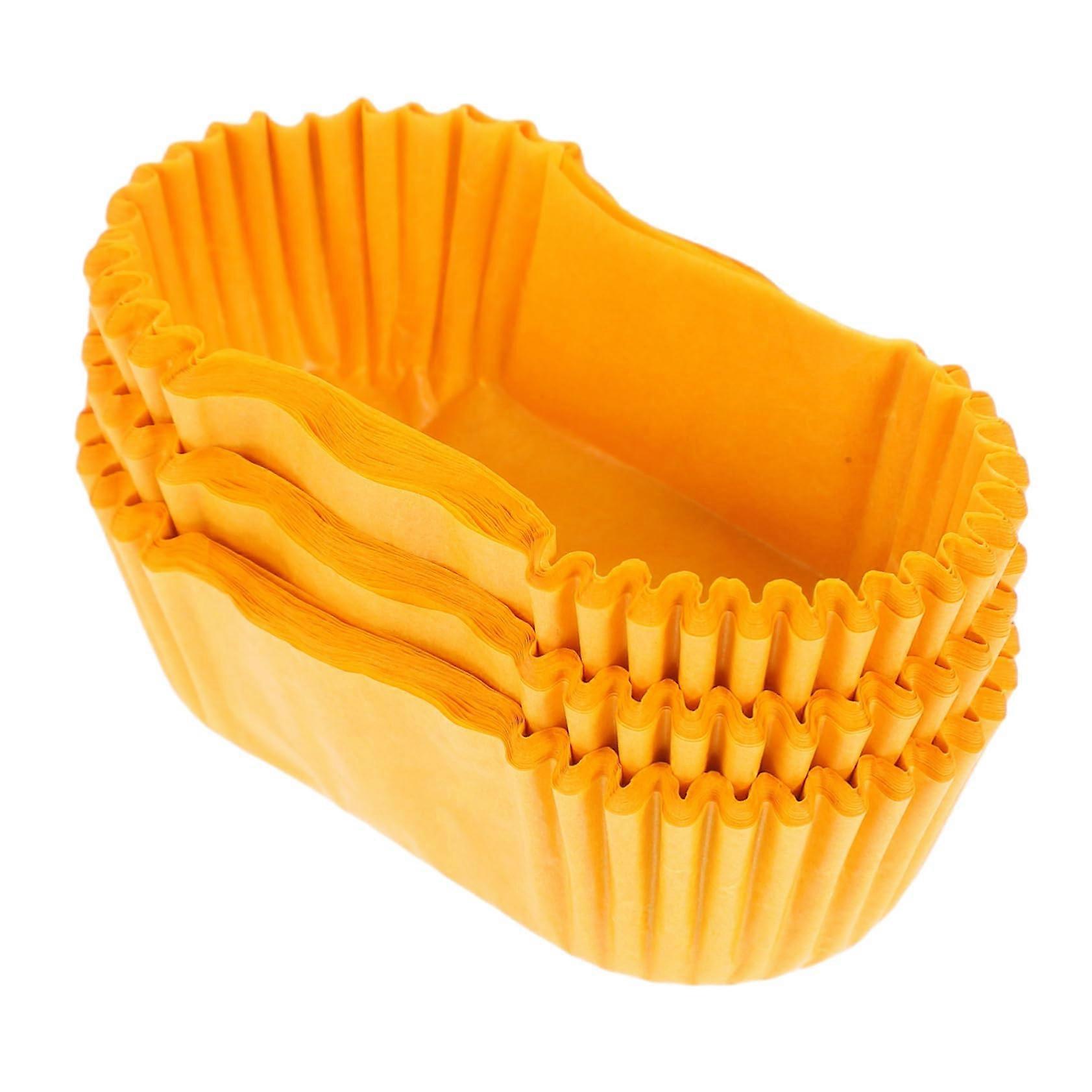 Yellow Boat Shape Paper Baking Cups for Parties Events