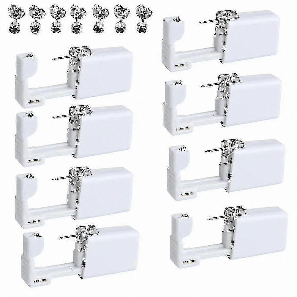 8-Pack Disposable Ear Piercing Tool with Studs for Safe and Hygienic Use at Home