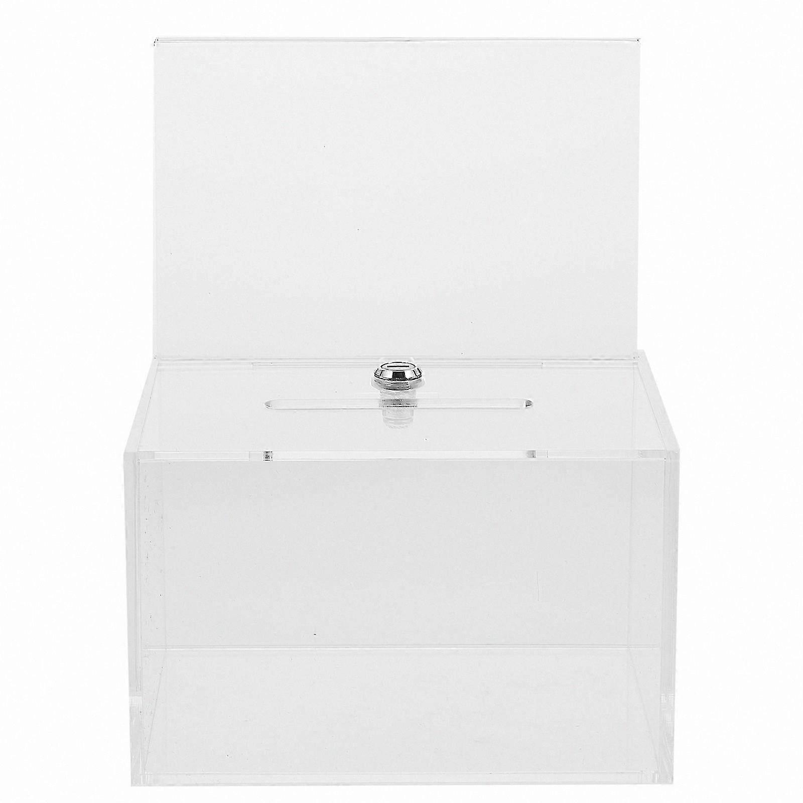 Transparent Ballot Box for Office Feedback, Raffle Draws, and Complaint Letters, 1 Unit