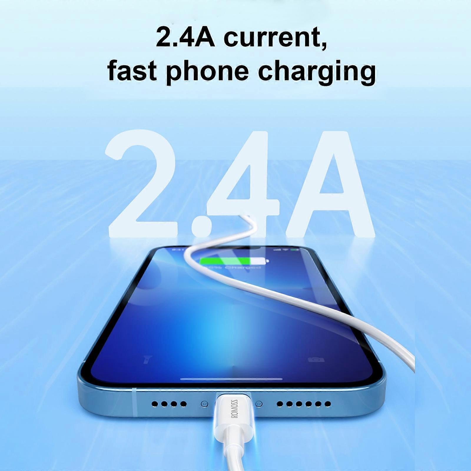 ROMOSS CB12 1M 2.4A Faster Charging Longer&Stronger  Data Cable
