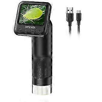 Handheld Digital Microscope with 2 inch LCD Screen, 800X Pocket Portable Microscope Electronic Mag