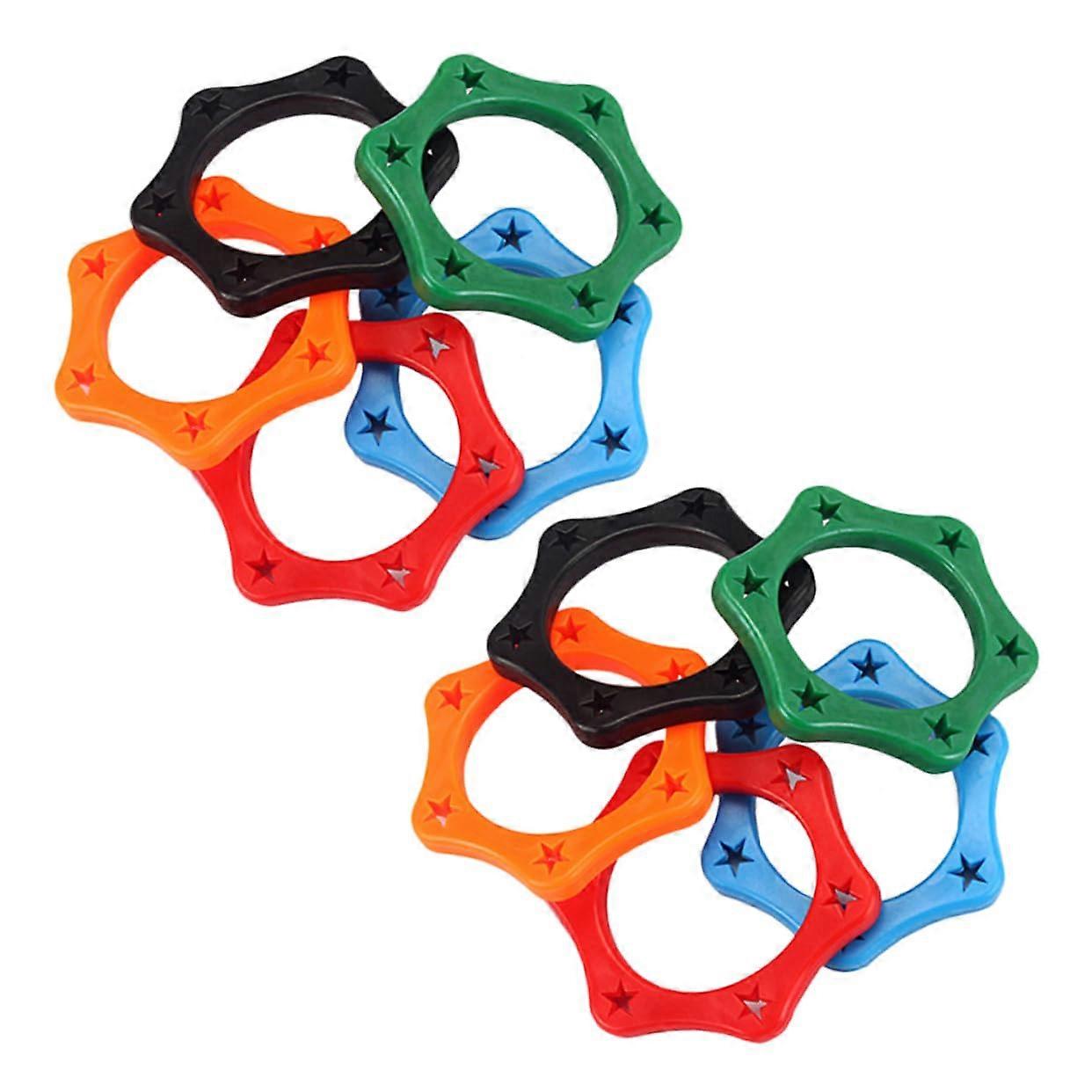 10pcs Enhanced Grip Microphone Slip Ring Skid Ring for Wireless Mics Non Rolling Protection for Outdoor Indoor Events