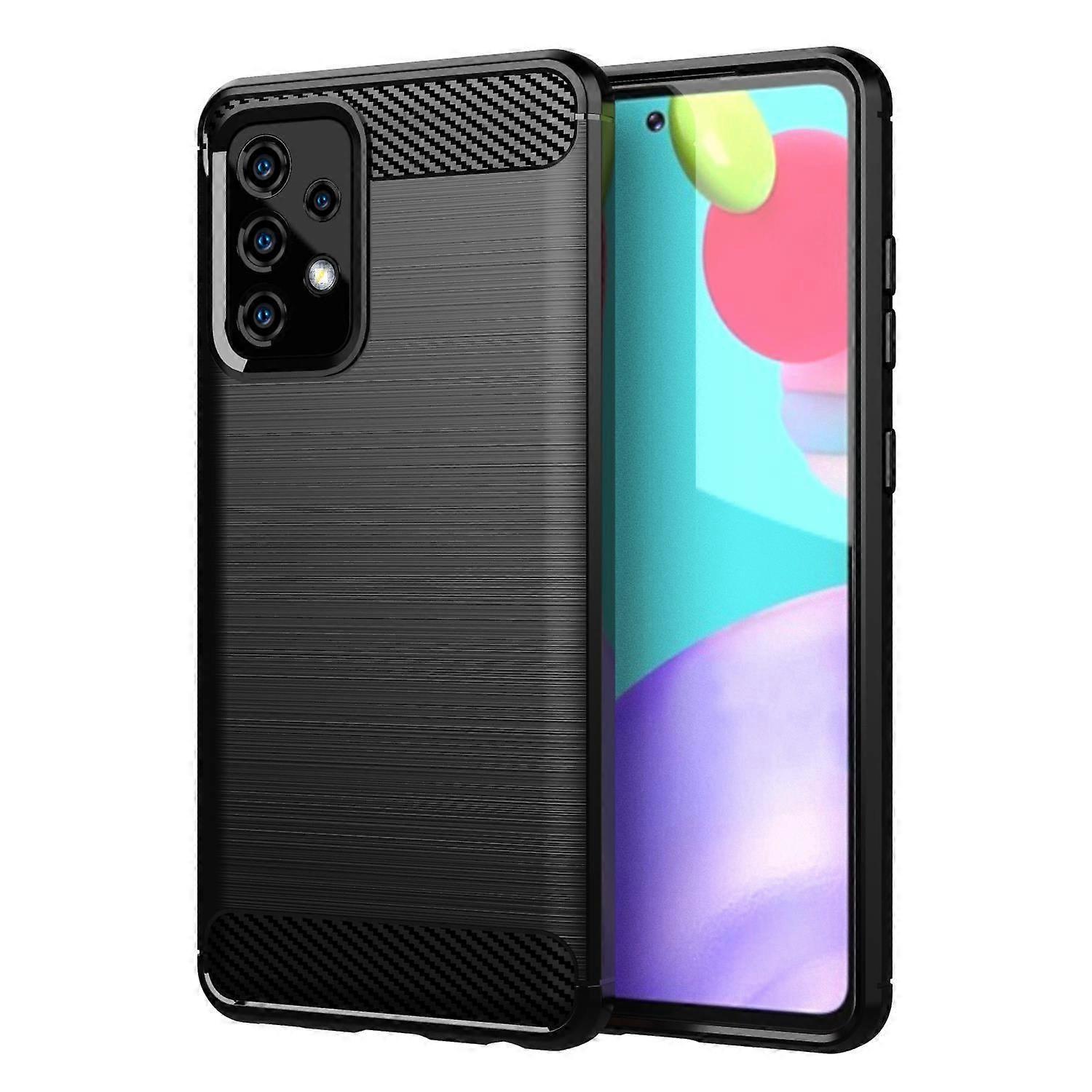TPU保護ケース Samsung Galaxy A52 (4G / 5G) / A52sケース - カーボンオプティック
