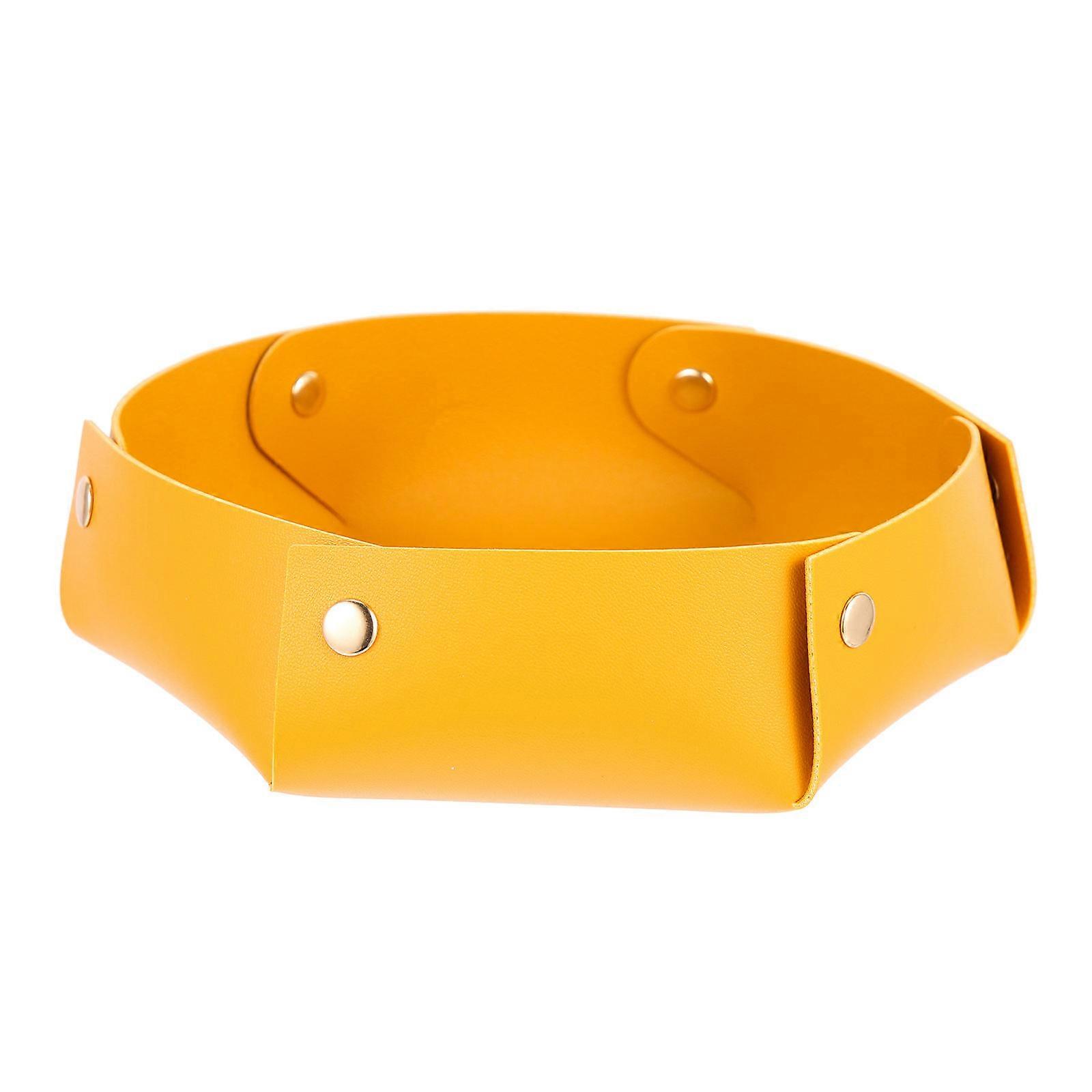 Elegant Foldable PU Tray & Storage Box for Games, Party, Keys, Cosmetics – Lightweight, Easy to Clean, Multi Purpose Organizer