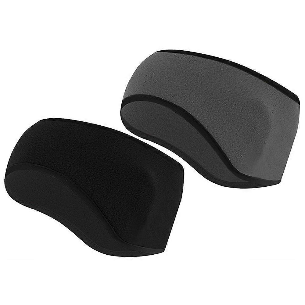2Pcs Winter Ear Warmer Headband Running Headband Fleece Ear Warmer Thermal