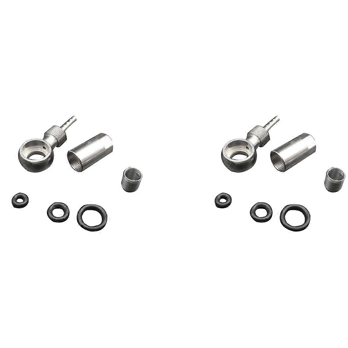 2X Bicycle Cable End Set Hose Banjo Connector for LEVEL RED ETAP S900 with Olives& Sealing Ring