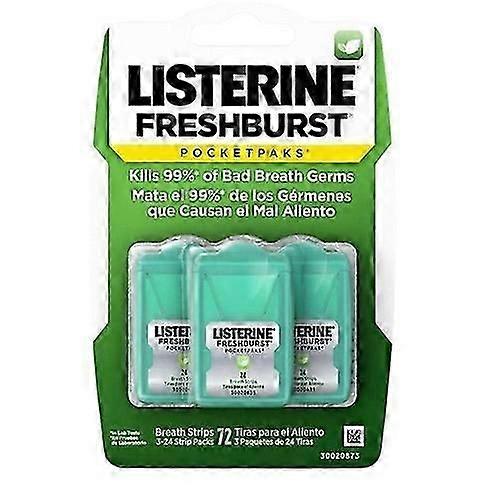 Listerine Pocketpaks Breath Strips, confezione singola per un alito fresco istantaneo nel Regno Unito