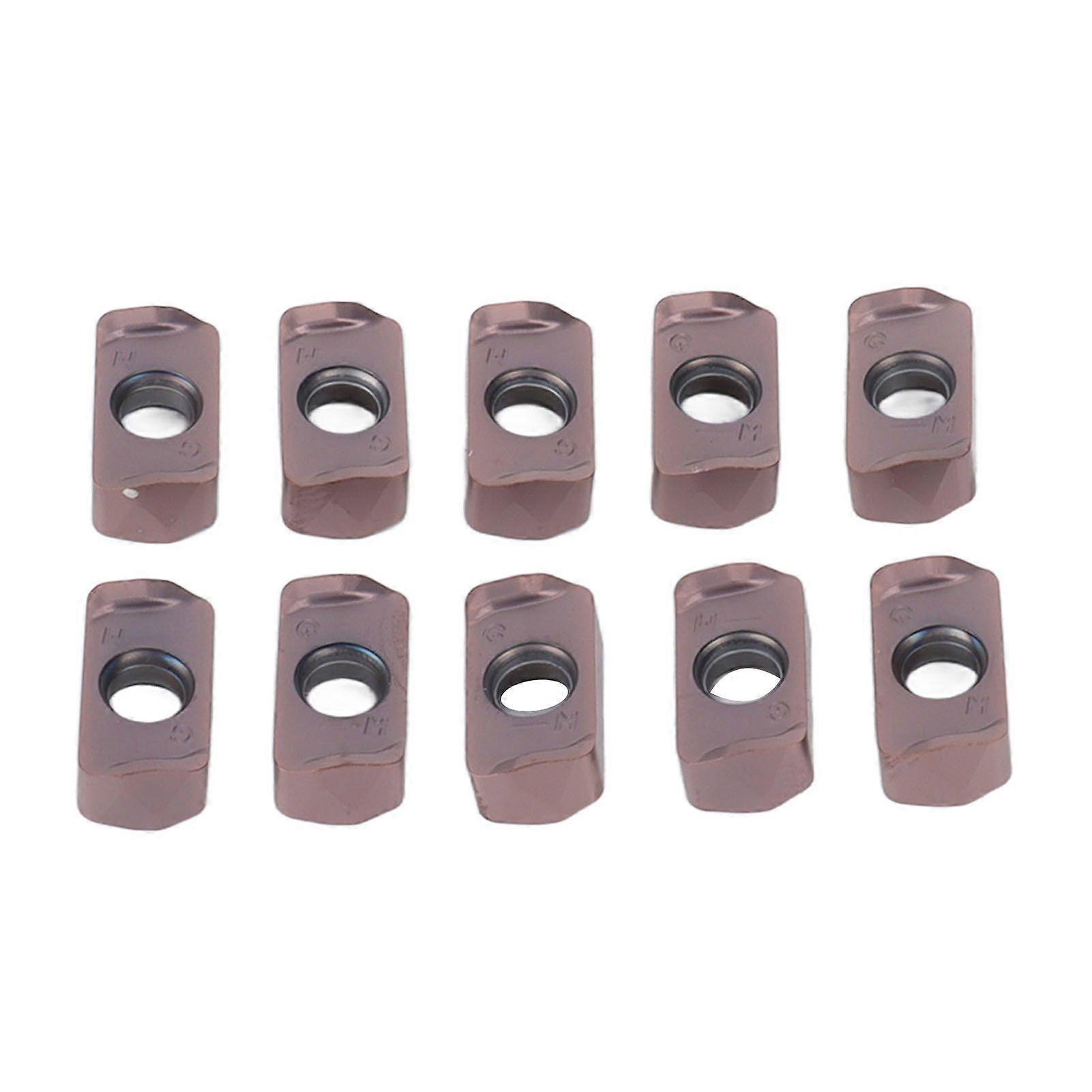 10 Pcs Turning Inserts Carbide CNC Tool Blades Lathe Turning Finishing Inserts with Coating LOGU030310