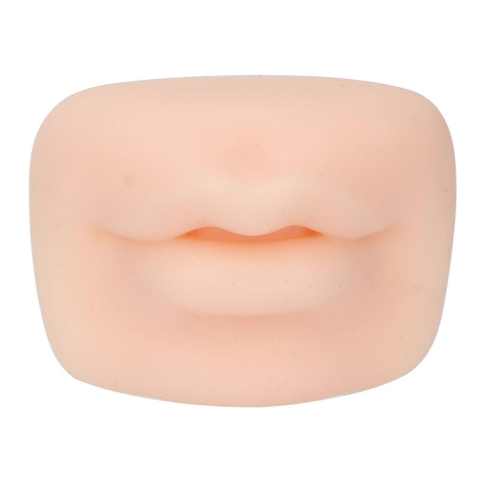 Silicone Lip Model 3D Semi Permanent Soft Microblading Realistic Lip Piercing Practice Model
