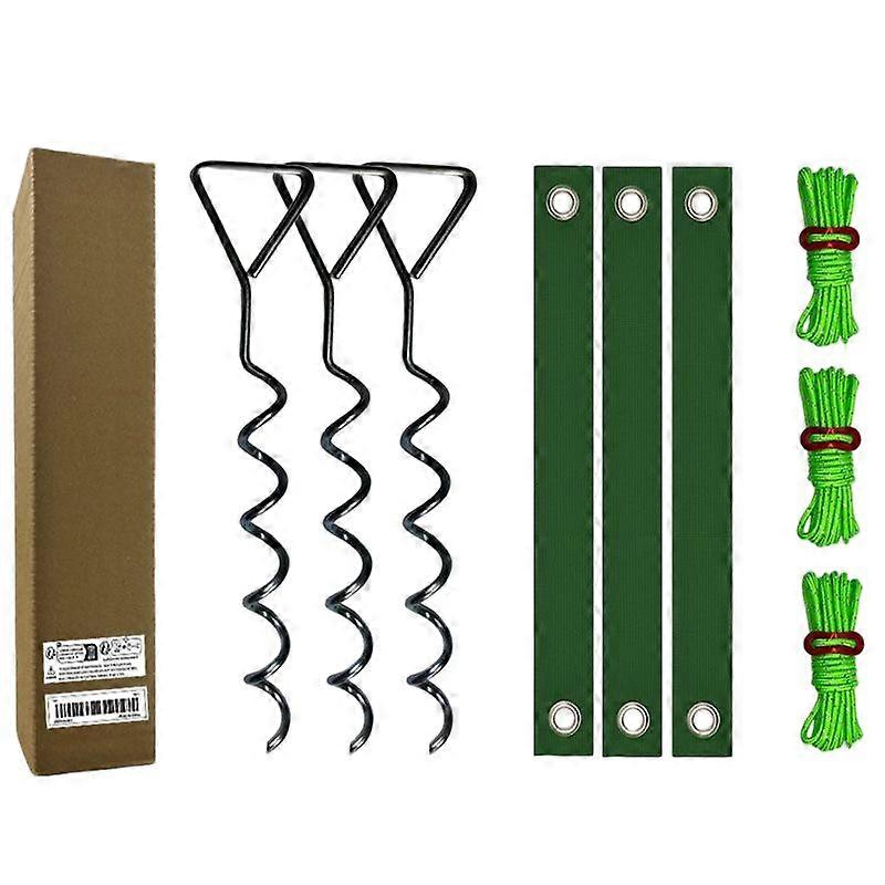 Spiral ground spike set, unique spiral shape, suitable for multiple scenarios