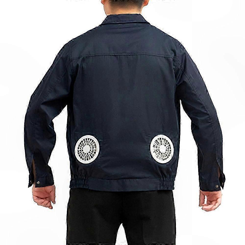 Men's Summer Cooling Jacket with Air Flow Design for Outdoor Work and Sun Protection