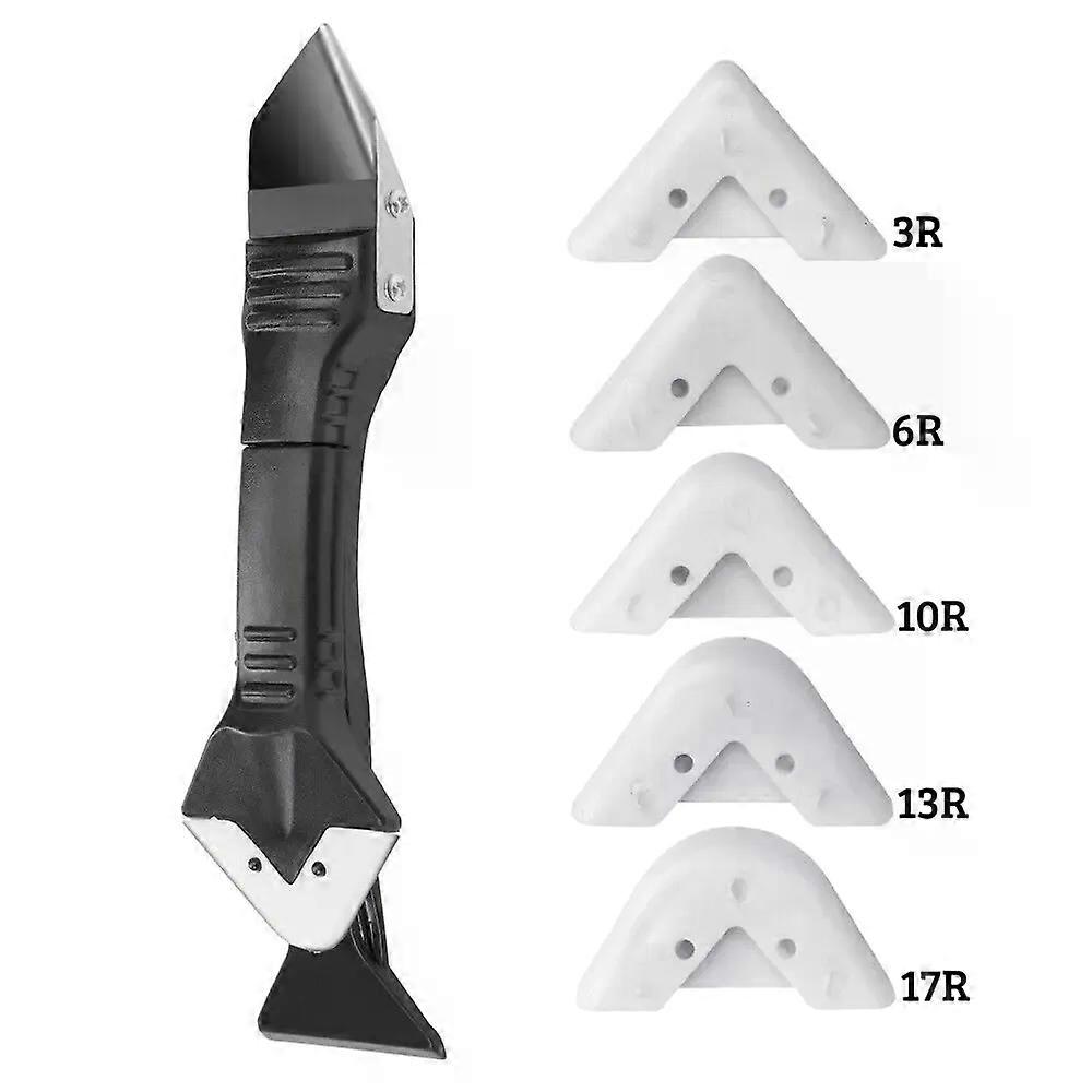 5 In 1 Silicone Scraper Sealant Smooth Remover Tool Set Caulking Finisher Smooth Grout Kit Floor Mould Removal Hand Tools Set